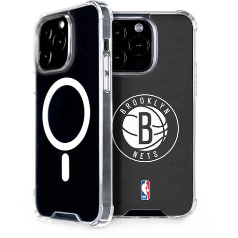 NBA Brooklyn Nets Distressed iPhone 15 Pro MagSafe Case